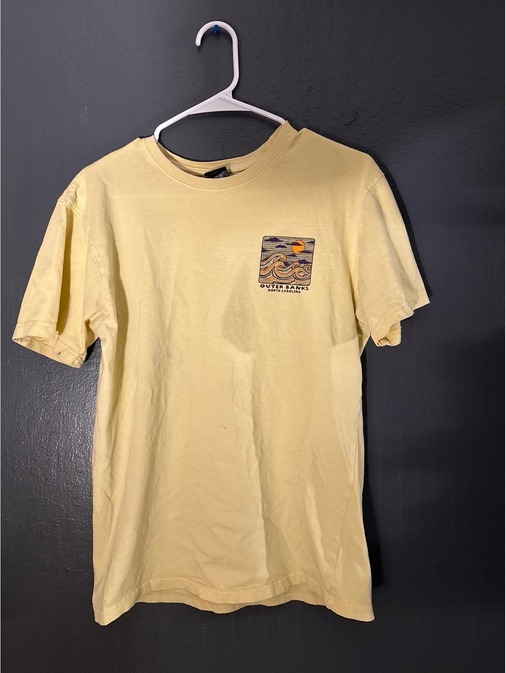 Yellow Outer Banks North Carolina Graphic T-Shirt